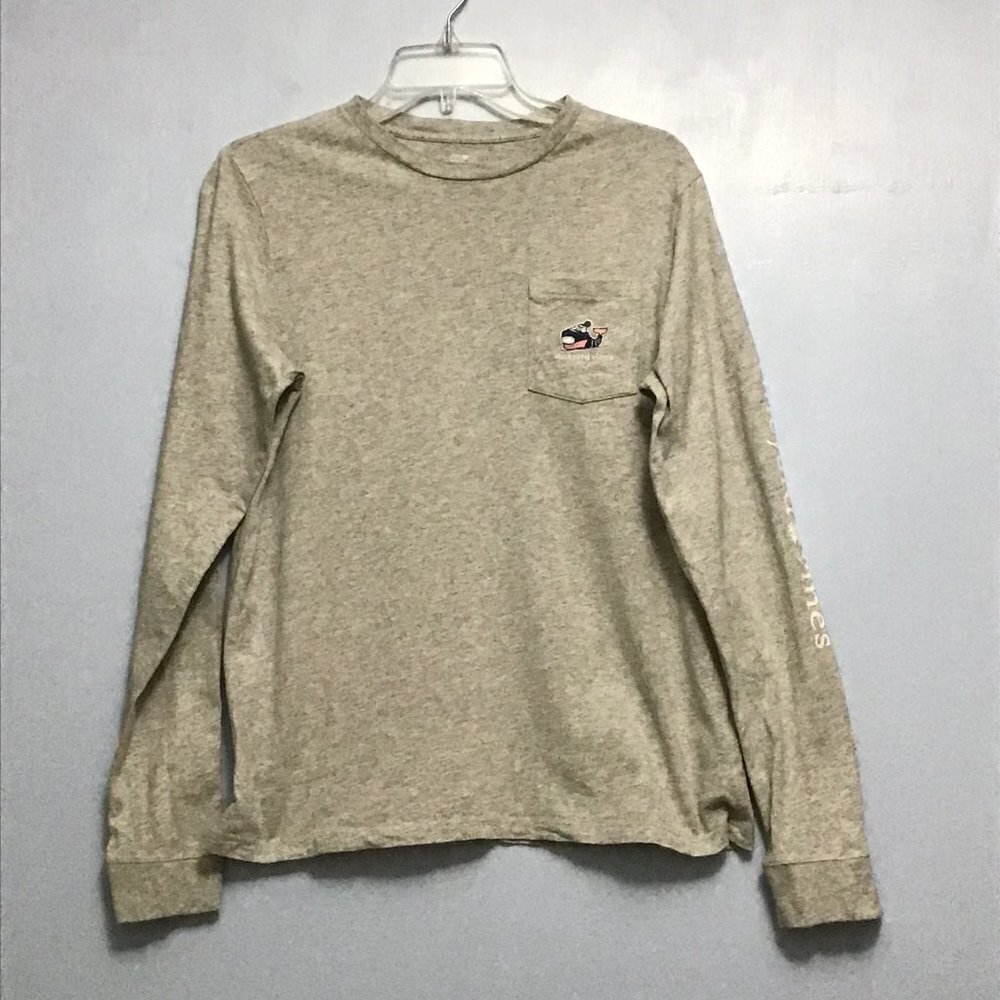 Vineyard Vines Long Sleeve T-Shirt Ski Whale 3/$18